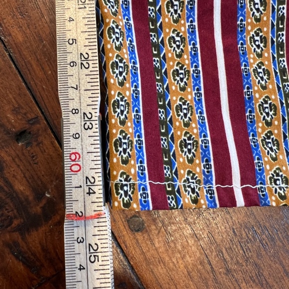 JAPNA LOUNGE Boho Multicolor Paisley Floral Pattern Pants M - Picture 8 of 9